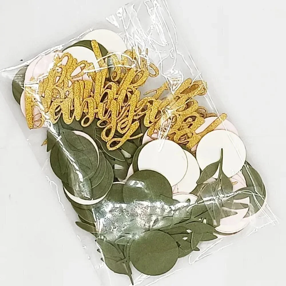 120 Pc Baby Eucalyptus Leave Confetti NIP